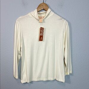 NWT Deadstock April Cornell Cream Long Sleeve Turtleneck‎